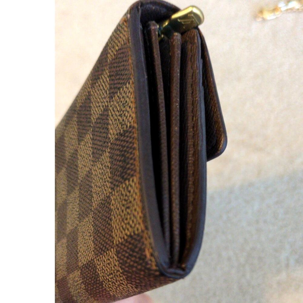Louis Vuitton Sarah Long Wallet in Damier Ebene - Picture 4 of 13